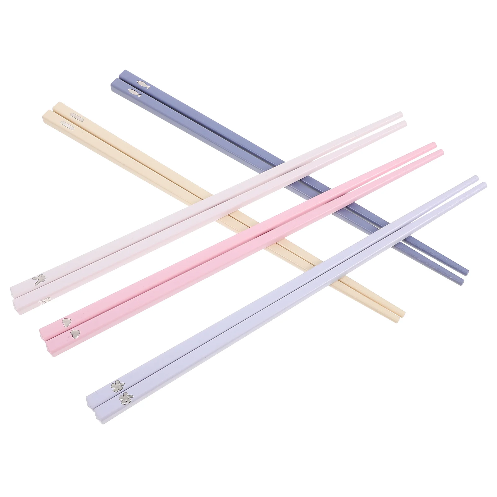 

Alloy Chopsticks Set Non-Slip Heat Resistant Reusable Tableware For Family Dining Stylish Elegant Household