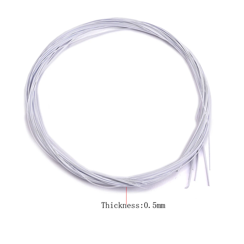 

10 Pcs White Binding Parts for Acoustic Classical Guitar Accessories Replacement ABS High Quality Fits