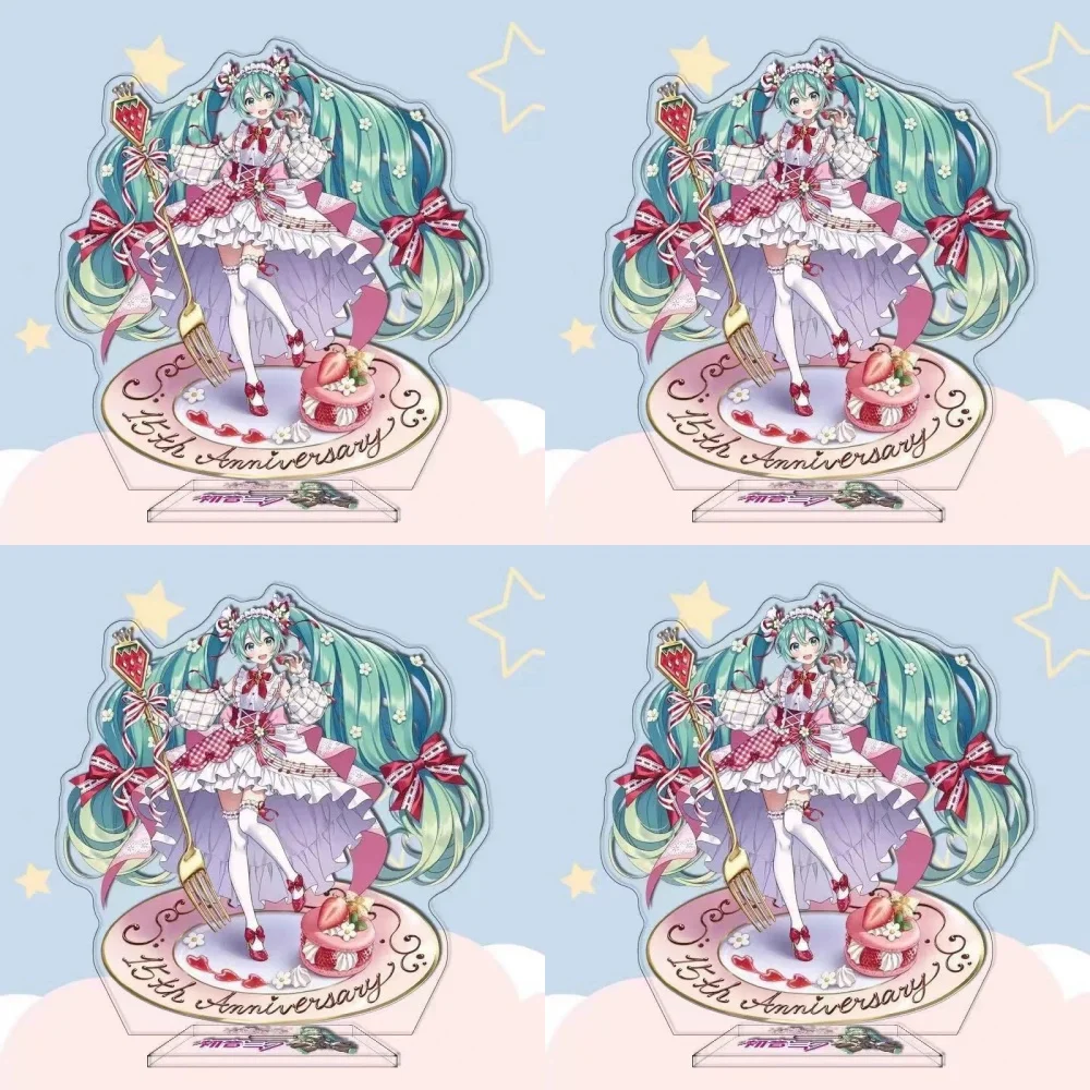 

Хацунэ Мику акриловая подставка-карта милый Хацунэ его высота настольные украшения модель игрушки аниме 2D подарок лучшему другу 10 см