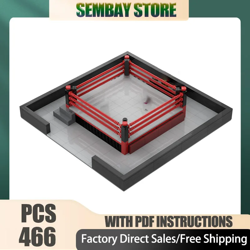وحدات مدينة Moc قوالب بناء وحدات المهنية المصارعة الرياضة التكنولوجيا كتل عيد الميلاد لتقوم بها بنفسك لعبة هدايا البناء #3
