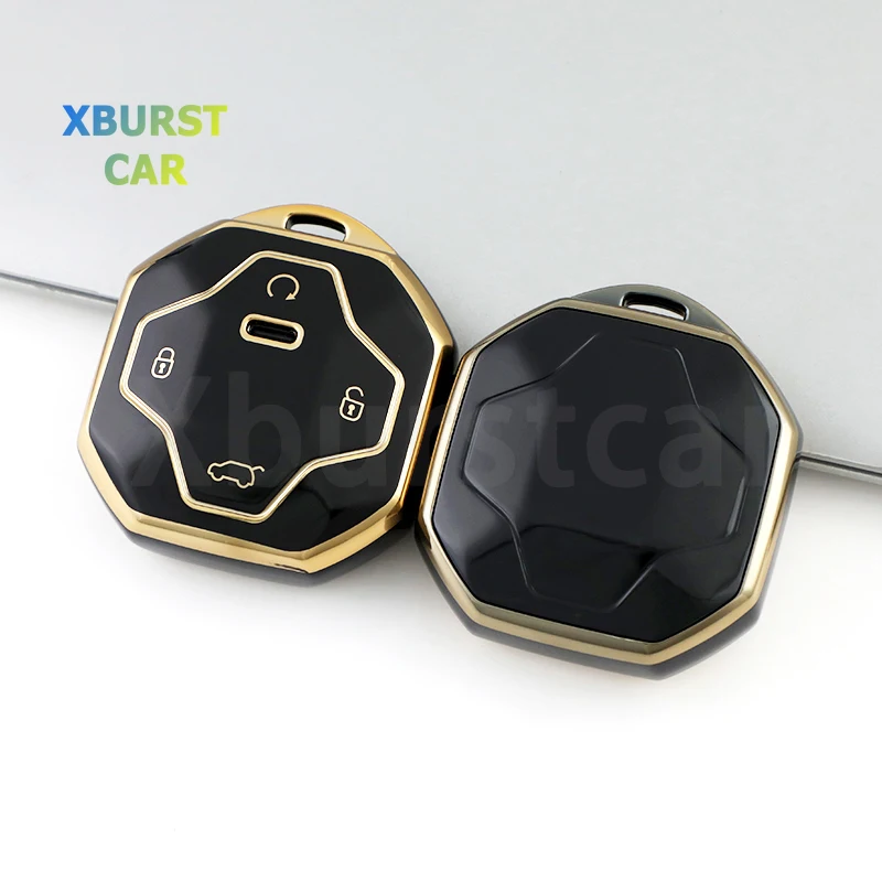 4 Button TPU Smart Car Key Case Cover Auto Shell Fob Holder for Chery Jetour T2 Traveler 2023 2024 Keyless Protector Accessories