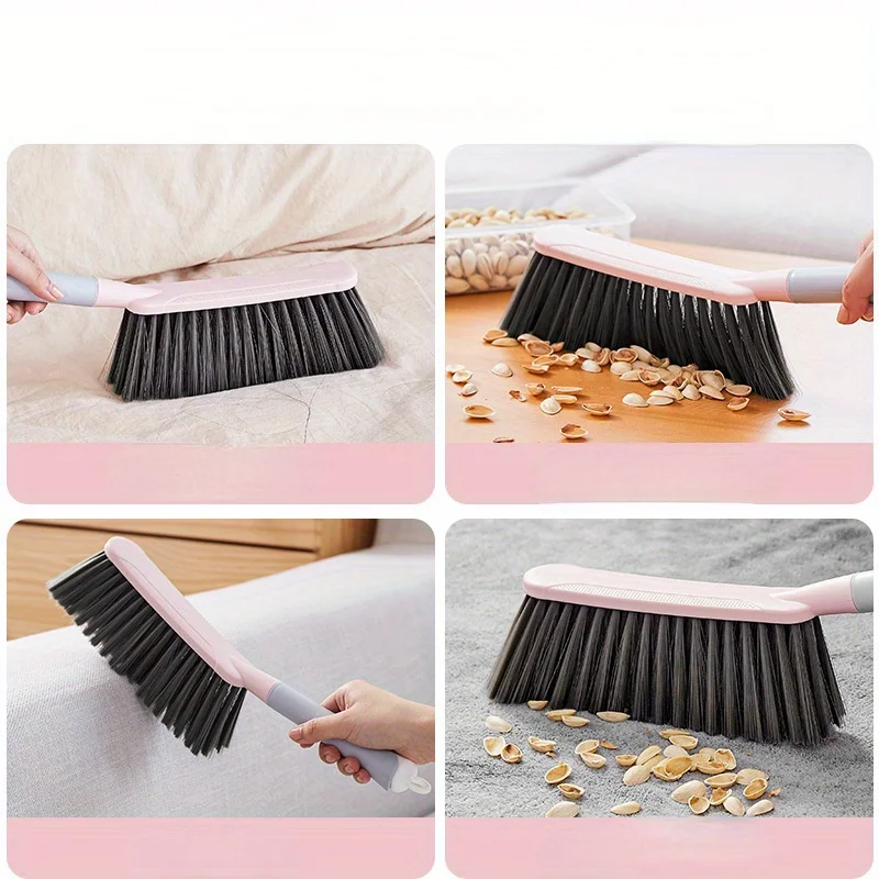 1 bed sweeping brush with handle, pet hair removal brush, household bedroom dust removal brush, sofa, cleaning tool