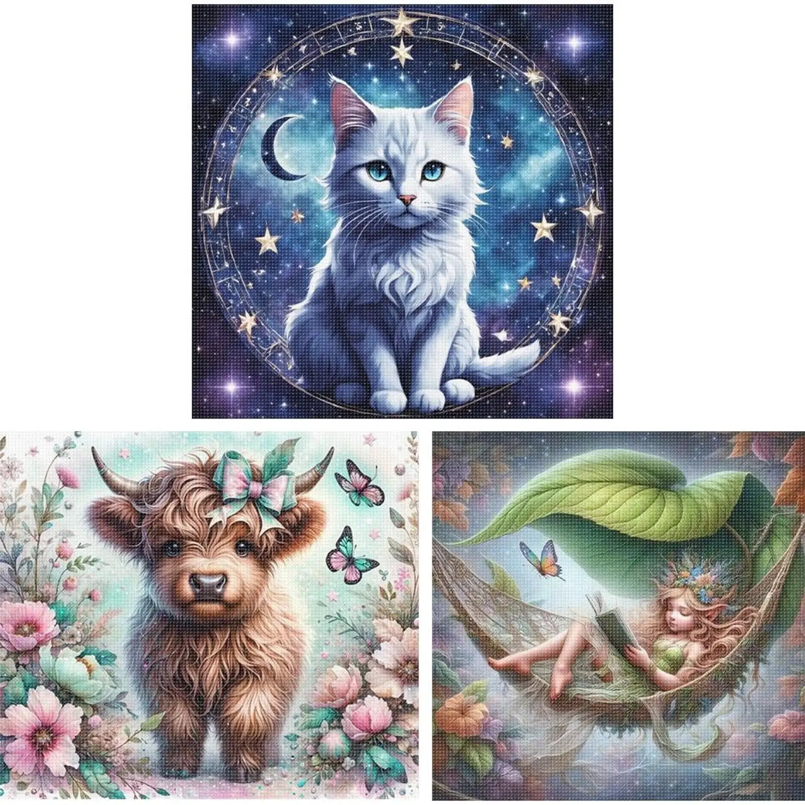 

Набор для вышивки крестом с животным принтом DIY 11CT, набор для вышивания, украшение дома