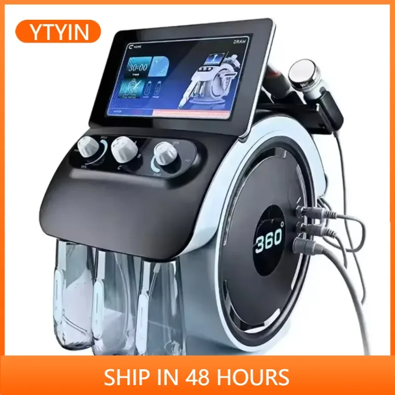 

YTYIN7 In 1 Multi-functional Tion Instrument Cleaning Instrument 360 Visual Oxygen Hydrogen Small Bubble Beauty Salon