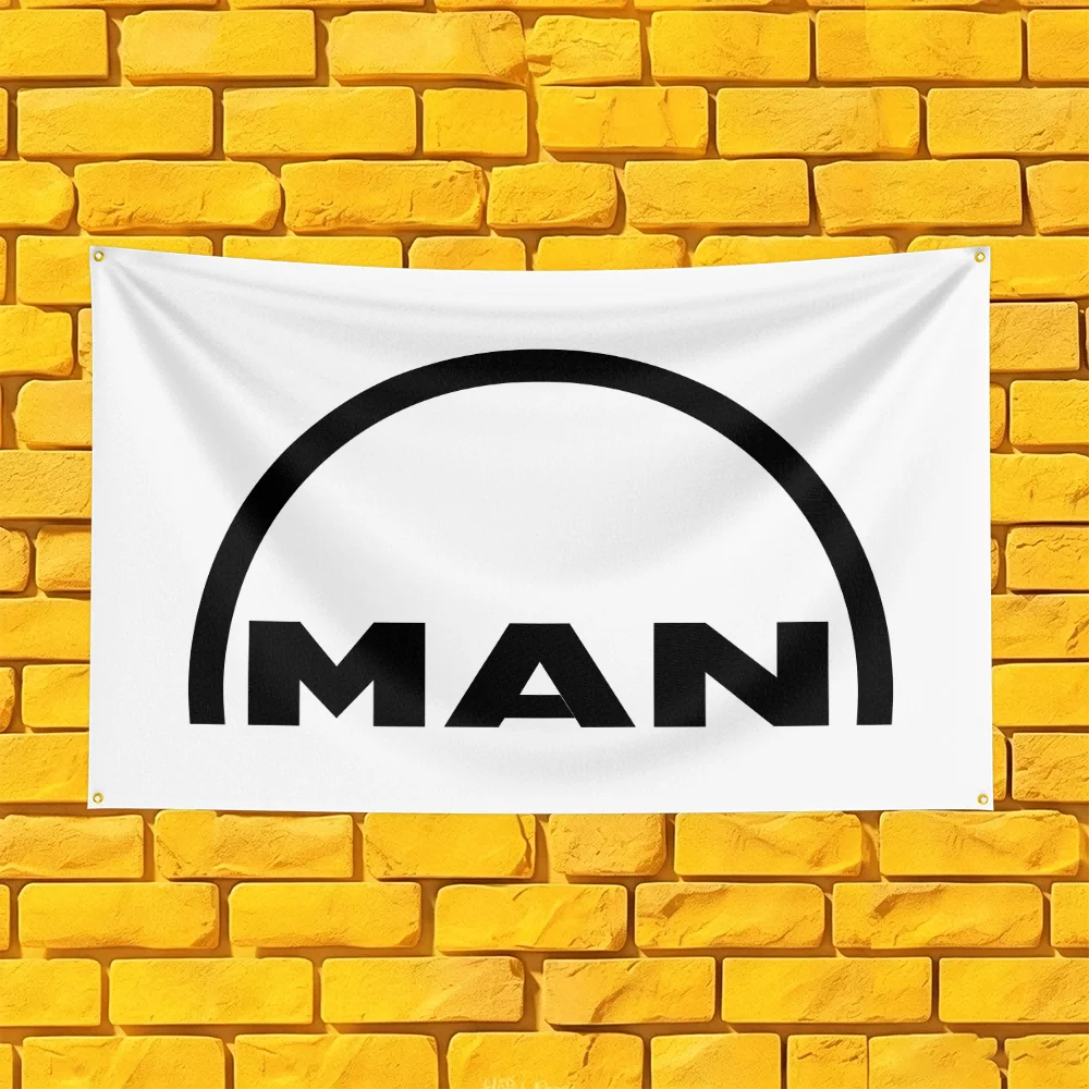 German Commercial Truck Vehicle Flag 3x5 FT 90x150cm Polyester Wall Hanging For Workshop Decor Car Lover