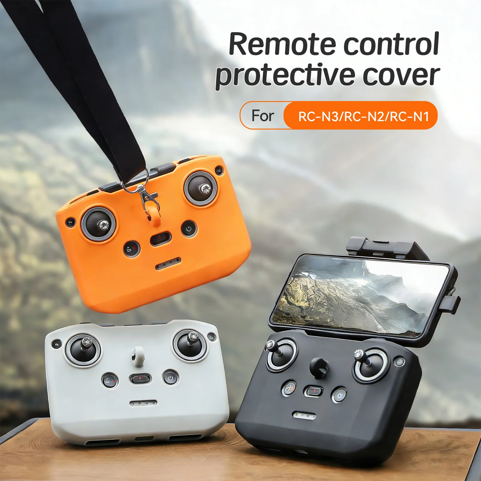 For DJI NOE/Mini 4 ProSilicone Protective Cover Full Set Case Skin Anti Scratch Dustproof for RC N3/N2/N1 Controller Accessories
