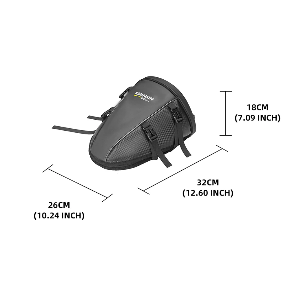 Multifunctional Motorcycle Tail Bag Large Capacity Wear Resistant Crossbody Bag Motorcycle Tail Pack for Electric Motor Car Bike