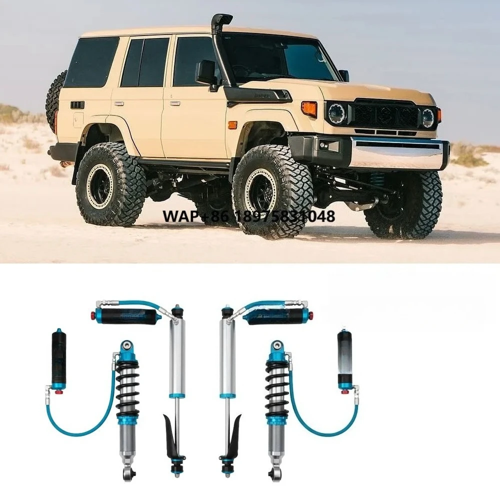 kING Adjustable damping nitrogen shock absorber For  Land Cruiser LC76 LC78 LC79