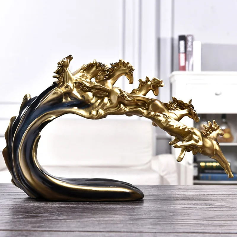 

European Style Creative Horse To Success Wealthy Ornaments Home Accessories Office Study Gift