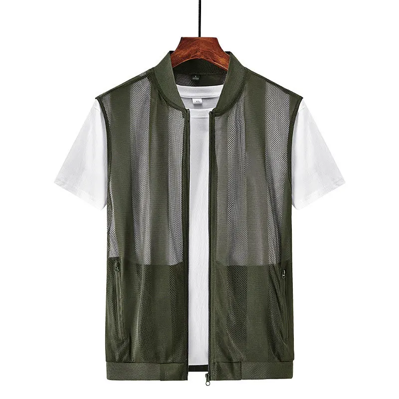 

New Arrival Male Outdoor Lightweight Breathable Sports Vest Summer Multi-pocket Hiking Tourism Drift Quick-drying Mesh Waistcoat