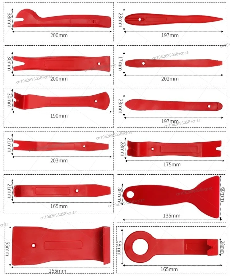 Car center console panel interior board clip pry bar disassembly and assembly plastic rocker tool