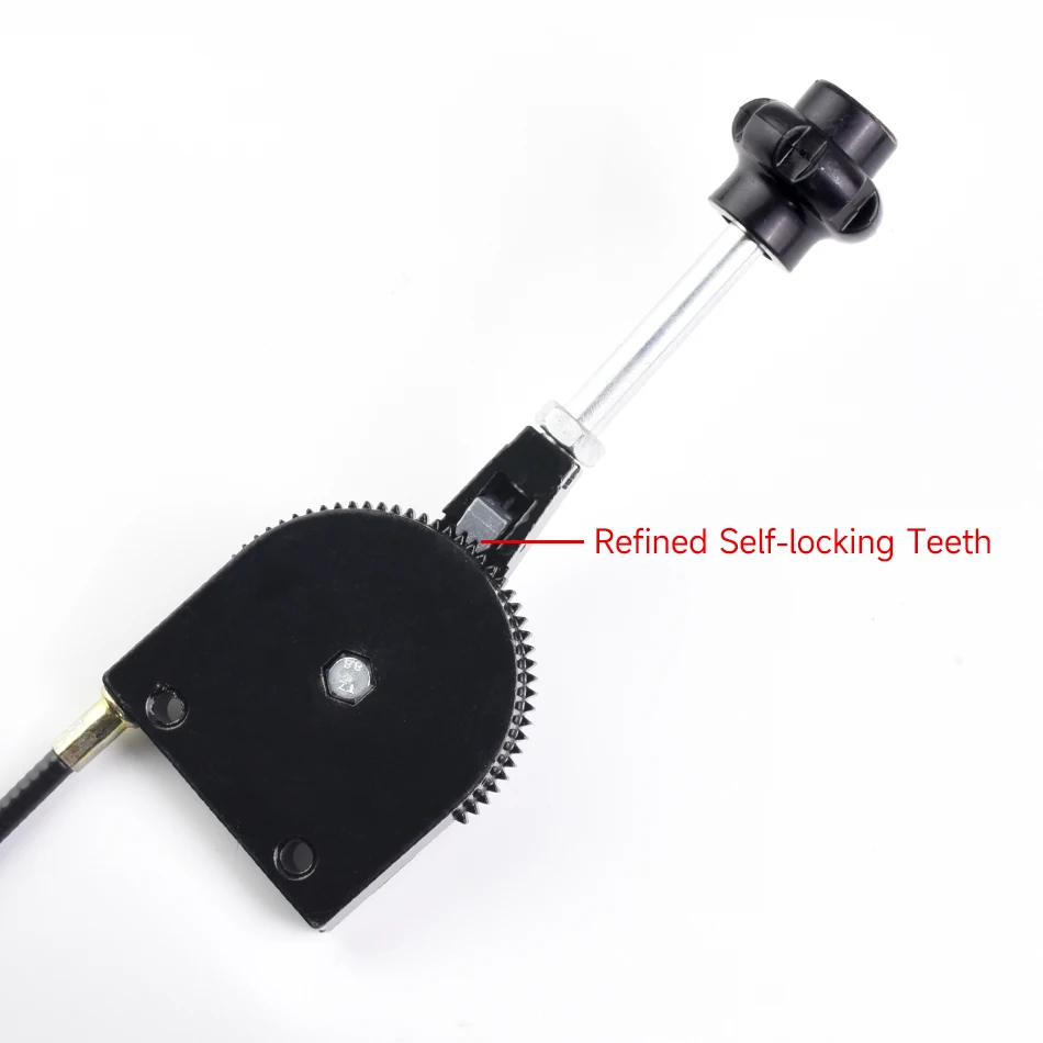 2.5m ハンドスロットルコントロール、掘削機、ハーベスター、トラクター、船舶、肥料散布機用、スロットルケーブルアセンブリ、セルフロックコントローラー