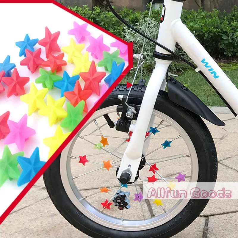 36PCS Multi Color Plastic Bicycle Wheel Spoke Beads Children Clips Decoration Bike Colorful Baby Kid Gifts Cycling Accessories