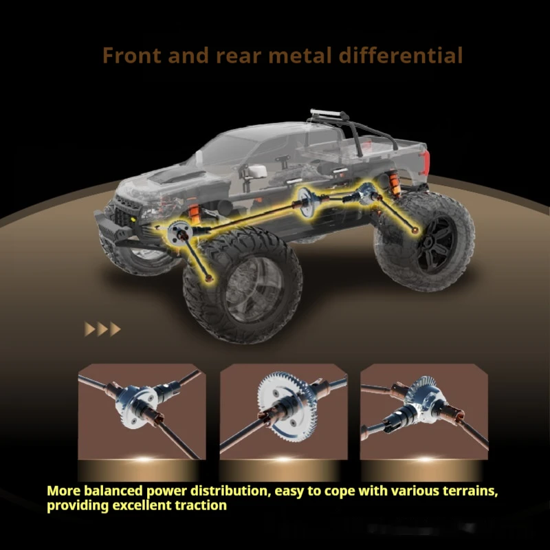 Fms 2025 สินค้าใหม่ 80 กม./ชม.1/10 Fmt10 จําลอง Colorado รีโมทคอนโทรล Brushless ไฟฟ้า Off-Road รถเชื่อมต่อของขวัญ
