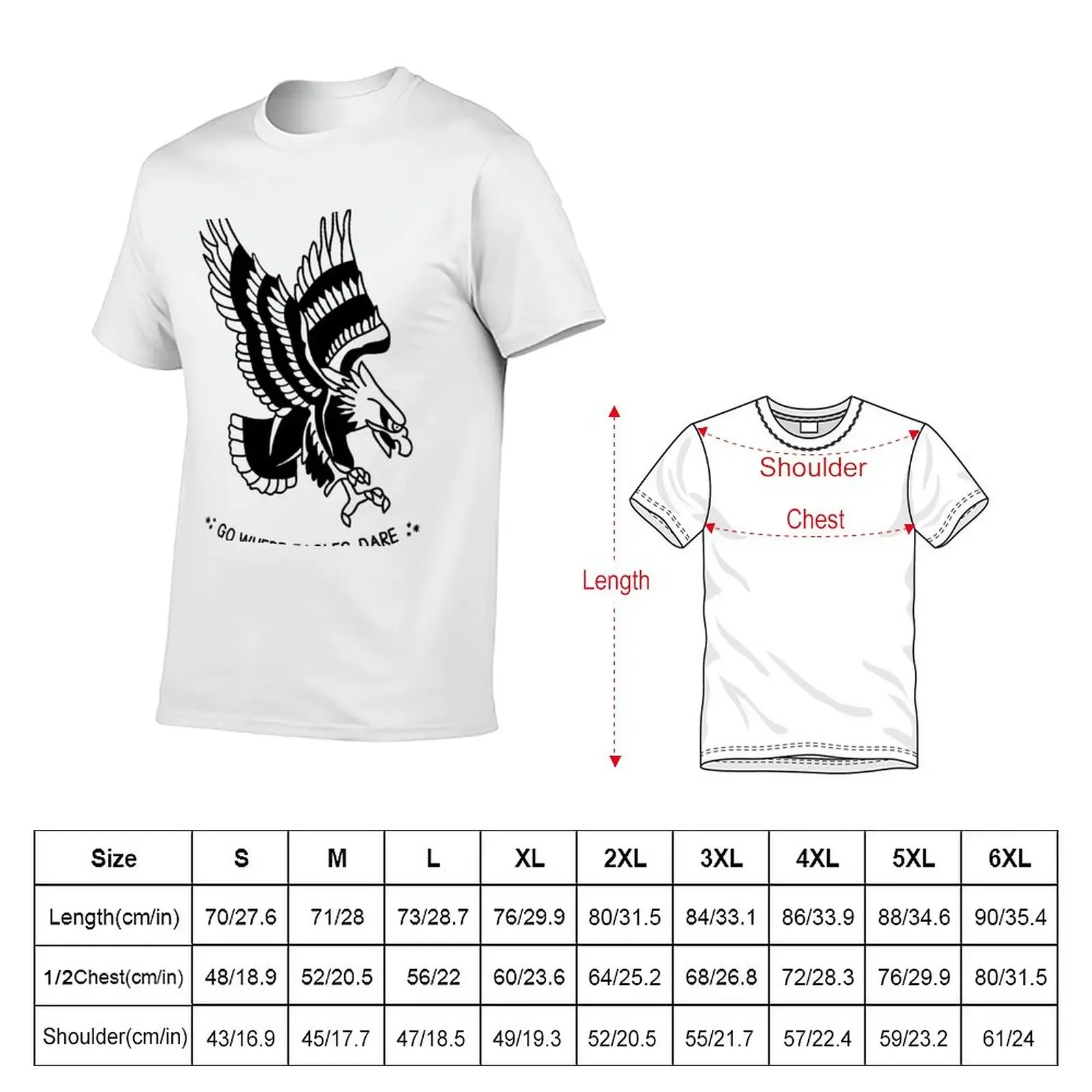 Where Eagles Dare T-Shirt summer top summer clothes animal prinfor boys men clothes