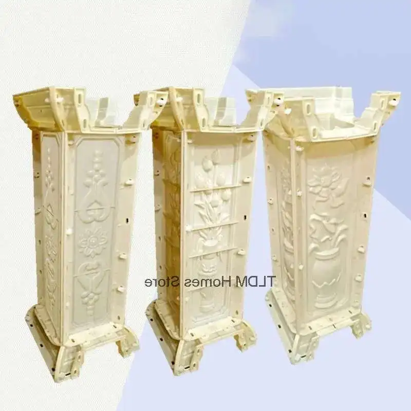 

Roman Column Mold ABS Plastic Steel Cast-in-place Cement Railing European Building Formwork Four-way Interval Corner Column Pier