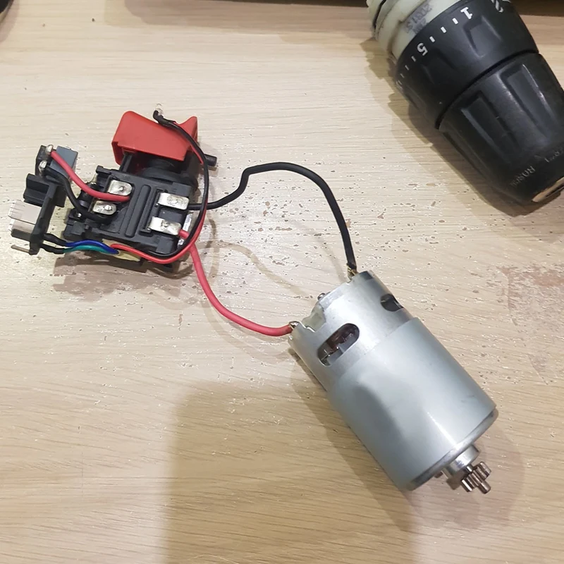 1 peça dc rs550 motor 13 dentes peças acessórios para furadeira sem fio chave de fenda gsr gsb 12v peças de reposição