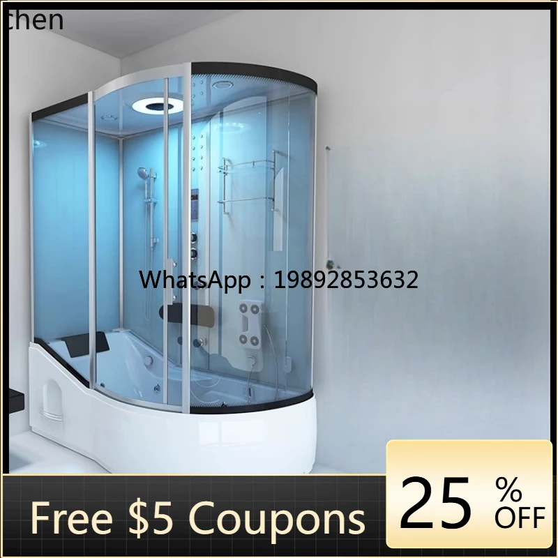 ABB  Bathtub Shower Room Integrated Two-in-One Multi-Functional Steam Sauna Shower Room Bath Room