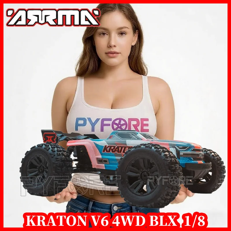 

ARRMA KRATON V6 4WD BLX Brushless ARA8608V6 1/8 RC cars for adults Electric Remote Control Car Monster RC Truck Children's Toys