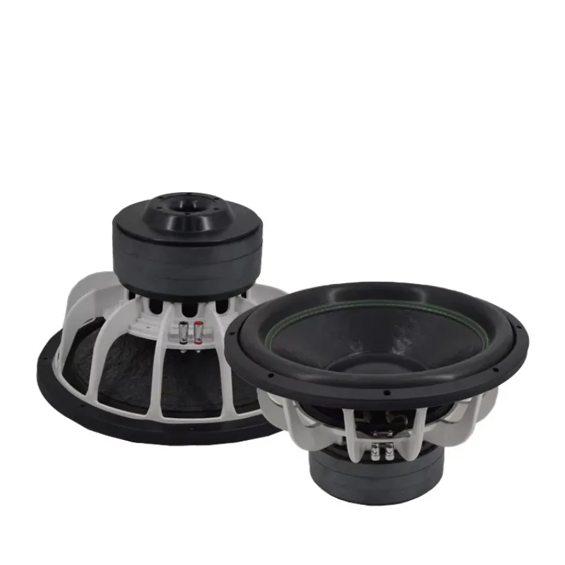 15 Inch DC 12V Car Audio Subwoofer 1575-079 2500WRMS Dual Coil Paper Cone Aluminum Basket 1000W RMS Power Aluminum