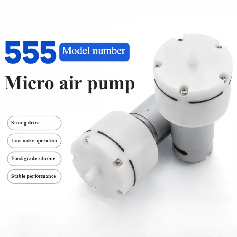 DC 555 Micro Vacuum Pump Low Noise Electric Pumps 12V 24V Vacuum Coating Machine Air Pump Fish Tank Oxygen Pump Silent