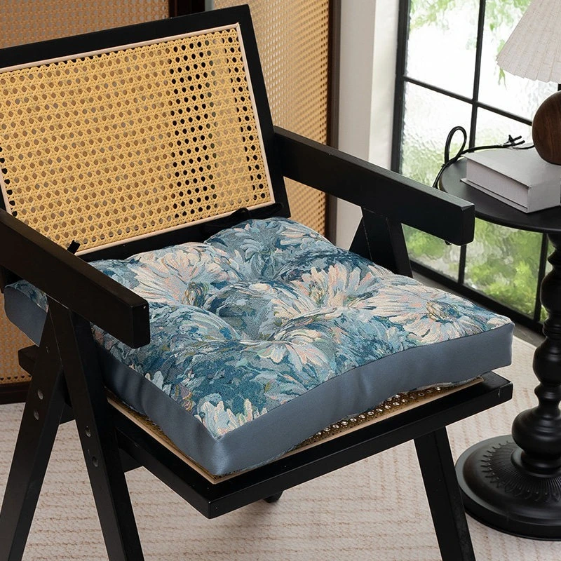 Chair cushion, office sedentary thickened household four seasons meals, student classroom stool butt pad 45*45*10cm