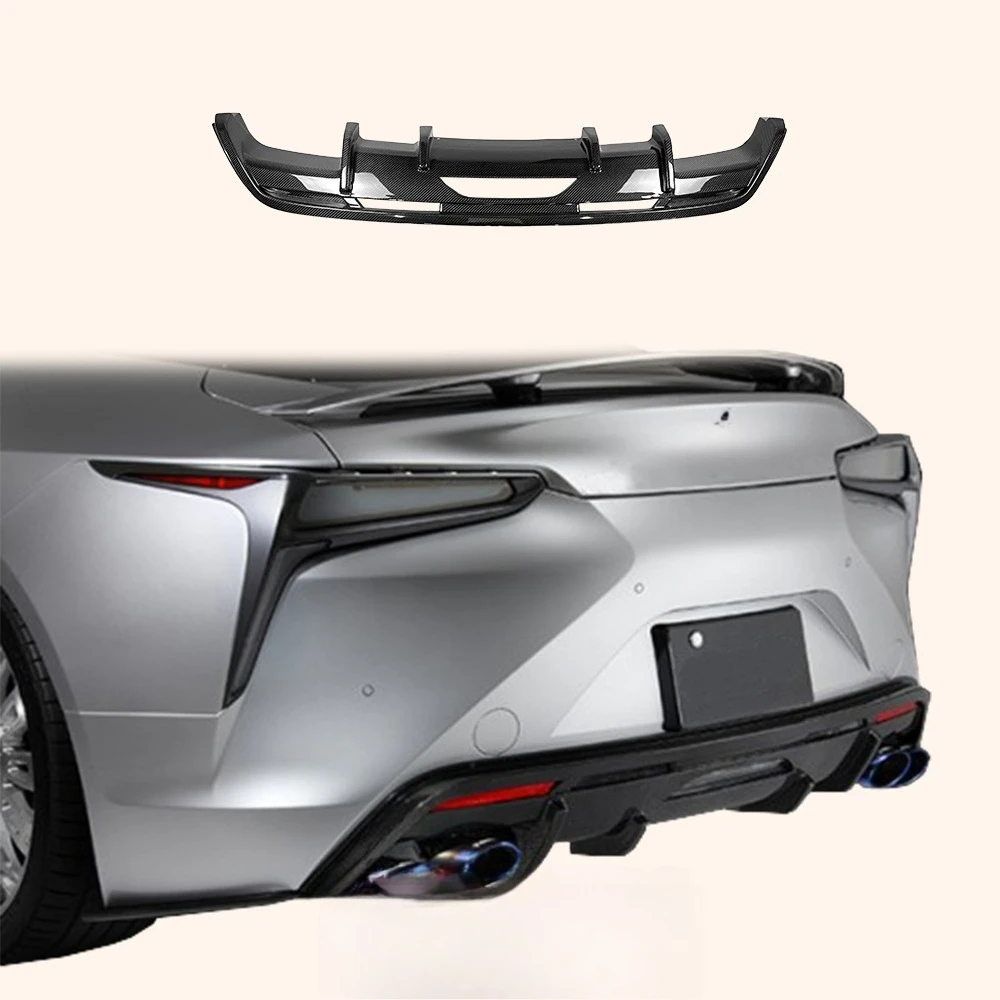 

Car Carbon Fiber Body Kit Rear Bumper Lip for LC 500 URZ100 2017-22 TM Type Rear Bumper Under Diffuser Lip