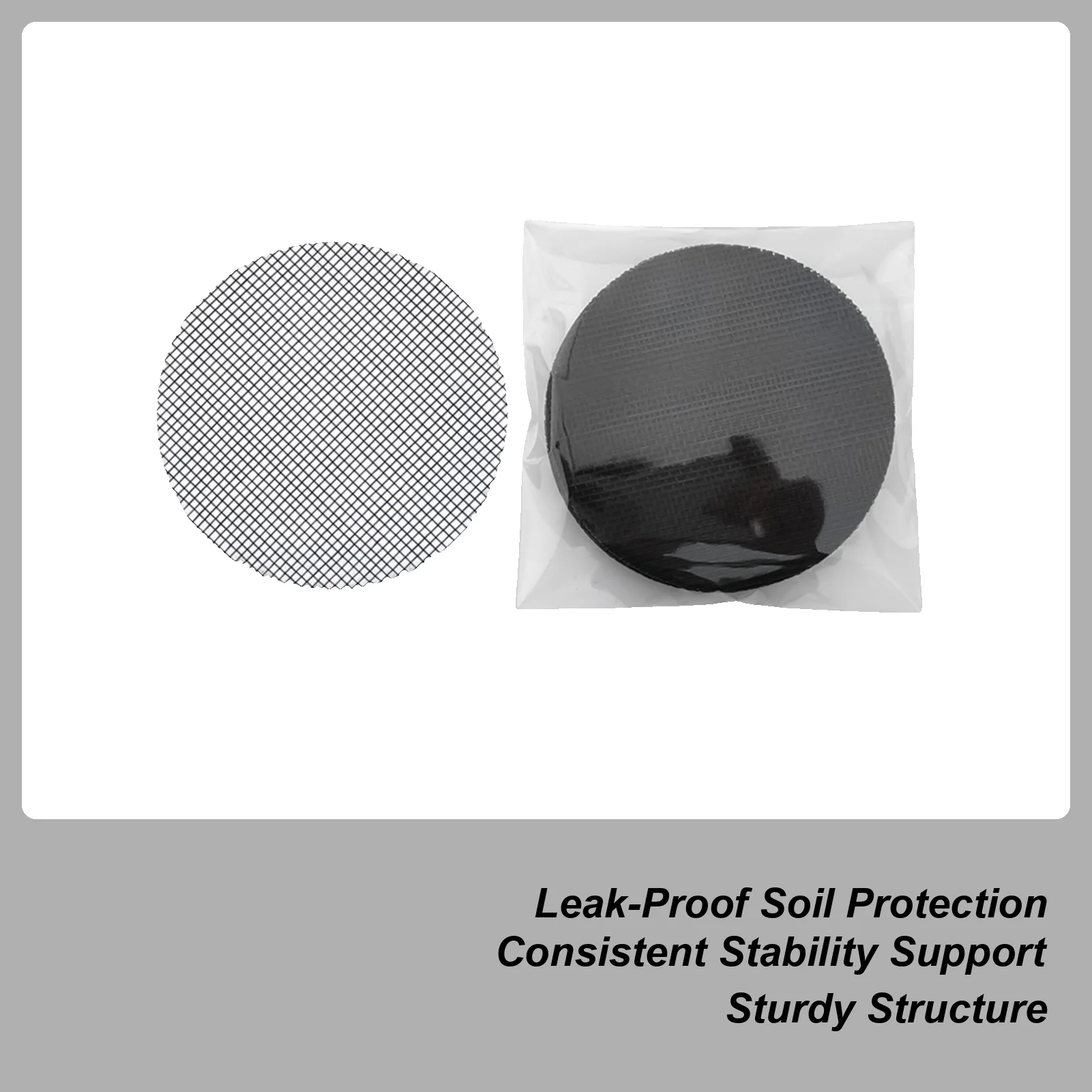 

Drainage Mesh 50-Piece Flexible Anti-slip Net Screen 3inch Pot Hole Mesh Pad For Balcony Porch Indoor Outdoor Apartments