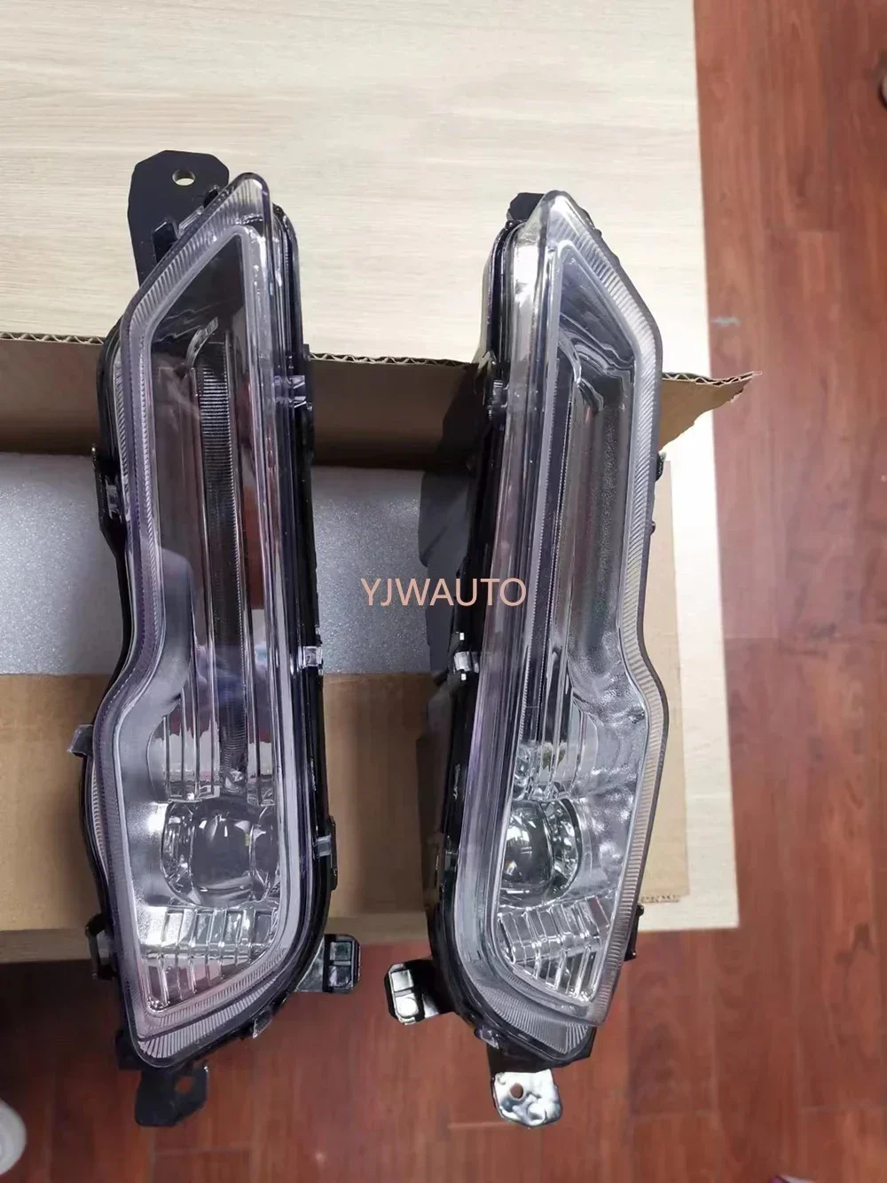 For Ford Explorer Sport Fusion Mondeo 2017~2019 Foglights Cover Car Fog Lamp Assembly Front Bumper LED Auto Day Running Light