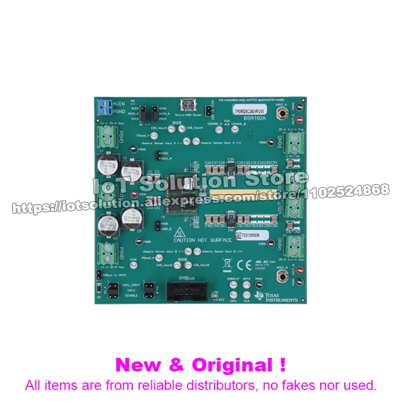 TPSM8D6C24EVM-2V0 TPSM846D24 evaluation board 2.95-V to 16-V input, dual 0.8-V and 1.2-V, 35-A outputs, power module