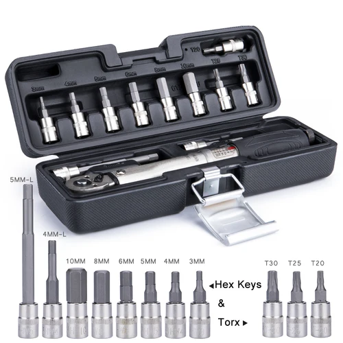 Imagen 2 del producto BIKEHAND Herramientas de Reparación de bicicletas YC-617-2S Llave dinamométrica Herramientas combinadas de hardware Equipo de bicicleta de montaña