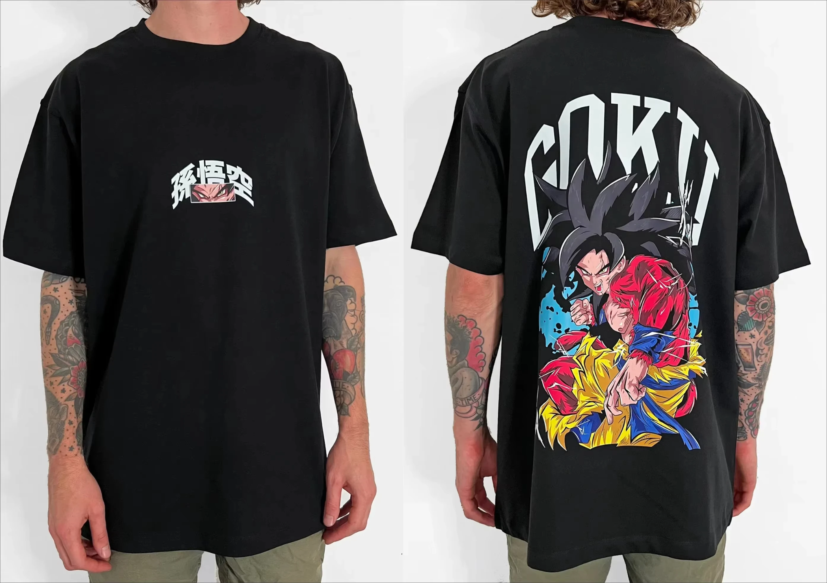 

Мужская и женская футболка в стиле аниме Dragon Ball унисекс, высококачественная хлопковая футболка с коротким рукавом, классическая стильная повседневная уличная одежда большого размера