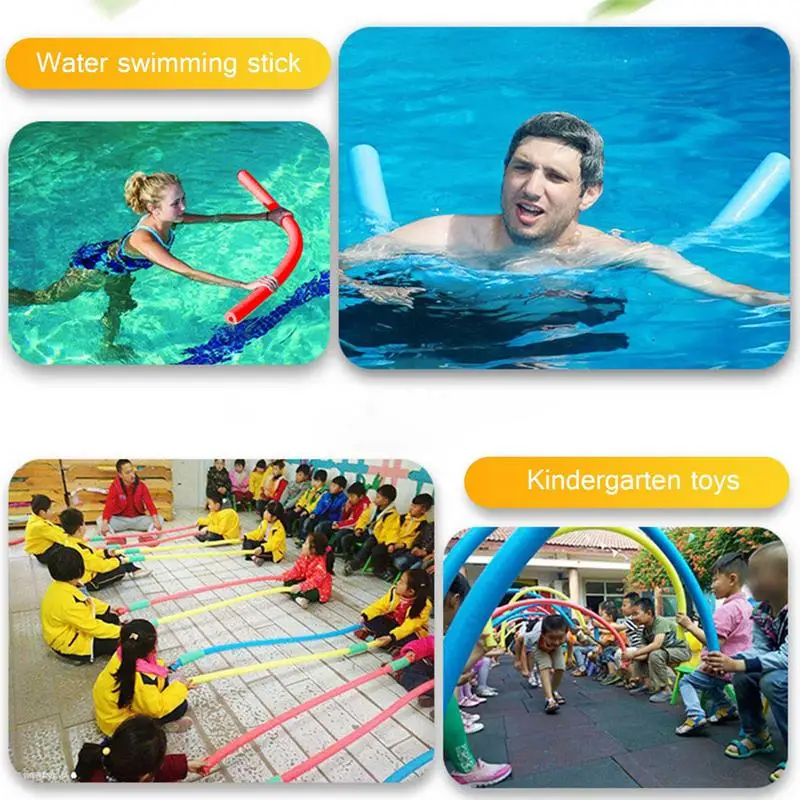 Noodle Float Aid Swimming Pool Foam Noodle Foam Stick Rod Swimming Pool Buoyancy Sticks Flexible Pool Accessories For Kids adult