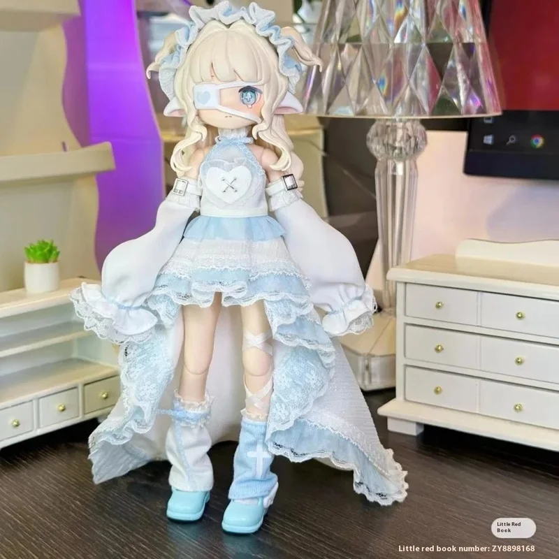 الحرية المطالبة الإلكترونية لطيف الحيوانات الأليفة 1/12 BJD صندوق أعمى عمل الشكل دمية العصرية لعبة الحلي الشكل لطيف صبي فتاة هدية مخصصة