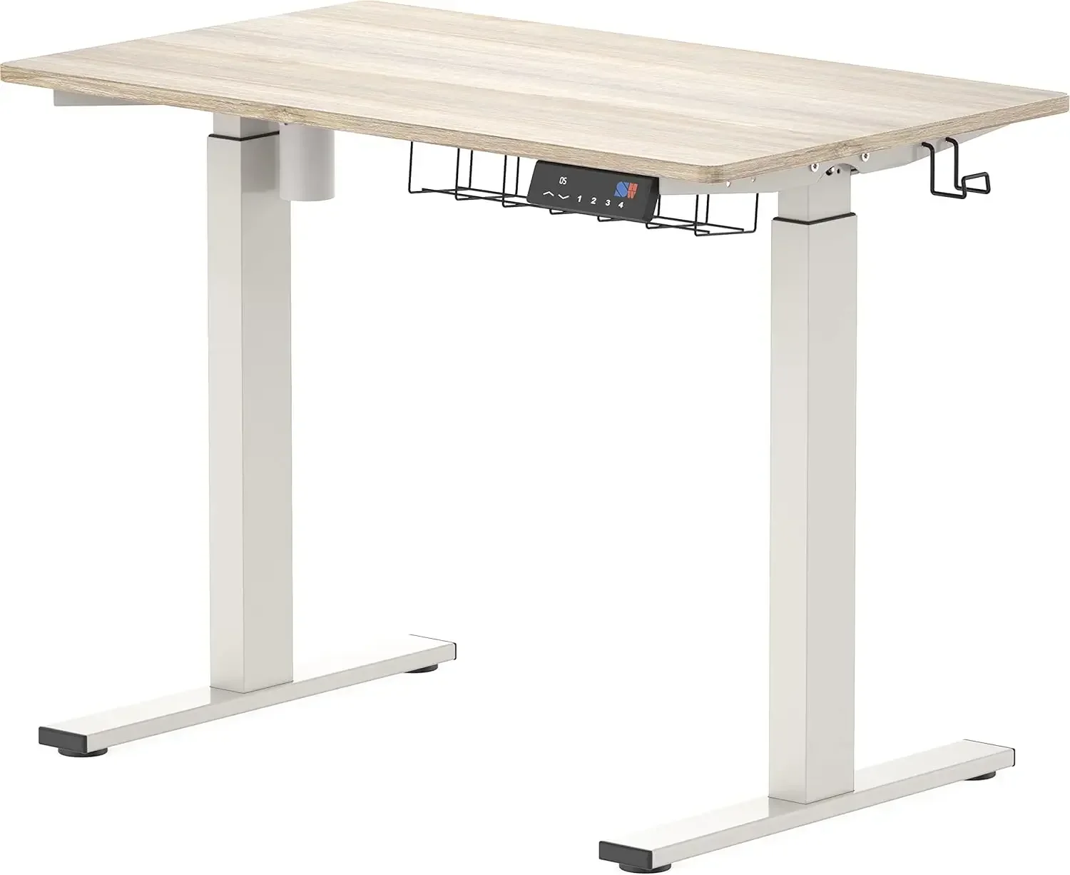 Memory Preset Electric Height Adjustable Standing Desk, 40 x 24 Inches, Maple