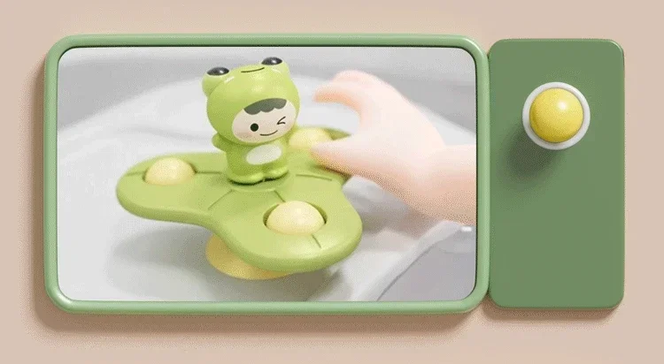 Jouet pour bébé avec ventouse amusante, ventouse rotative, tambour de dessin animé, puzzle, jouet pour enfants et garçons en cadeau