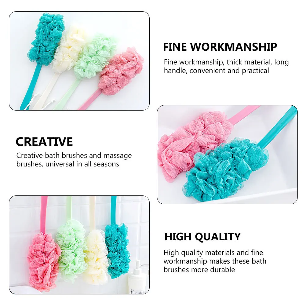 

1Set High-Quality Bath Brushes Long Handle Back Cleaning Body Brush Safe and Comfortable for Daily Use Bathroom Supplies