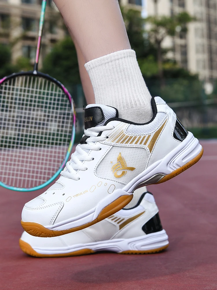 Herren-Badmintonschuhe, Multisport-Indoor-Sneaker, rutschfest, stoßdämpfend, atmungsaktiv, für Tischtennis- und Volleyballtraining – Detail 8