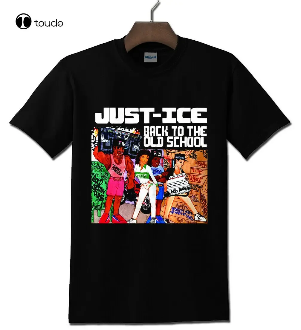 Just Ice Back To The Old School Black T-Shirt Tee Shirt Custom Aldult Teen Unisex Digital Printing Fashion Funny New
