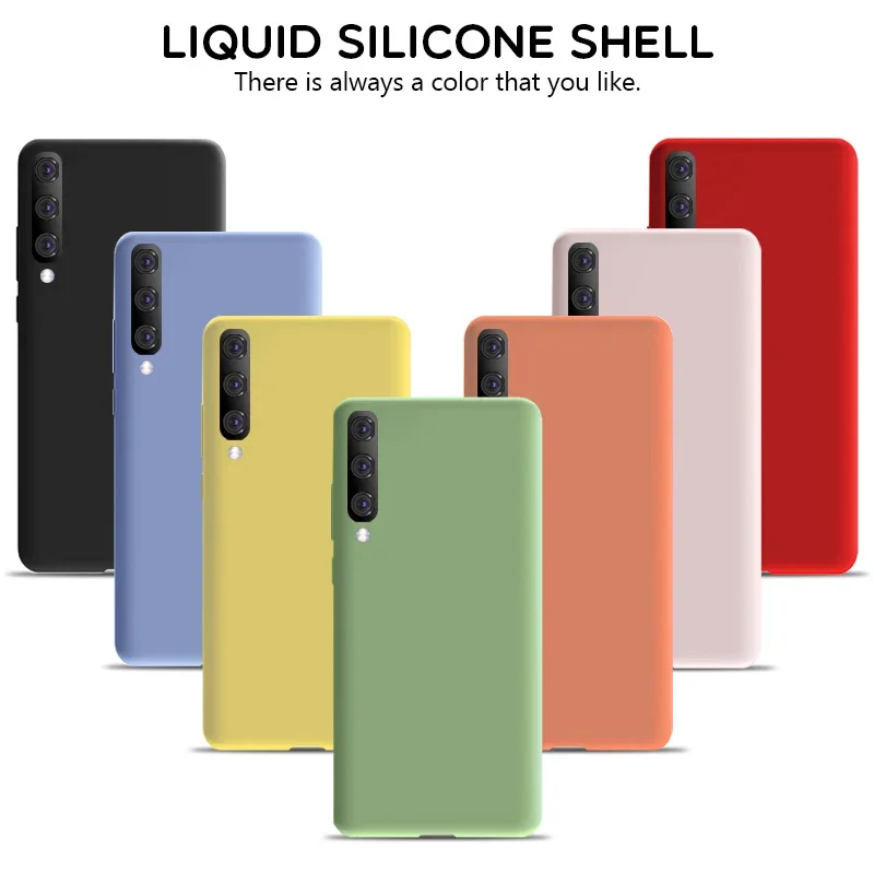 Soft Liquid Silicone Case For Samsung Galaxy A10 A31 A51 A41 A01 A20 A30 A40 A50 A30S A70 A11 S9 S10 S20 Plus Note 10 S10