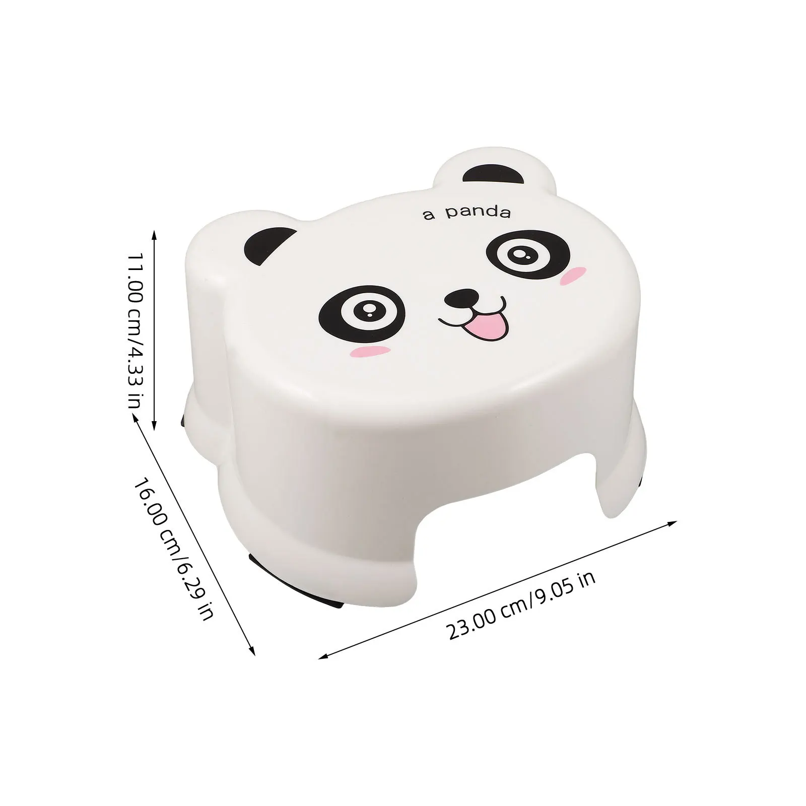 Cute Cartoon Non-Slip Plastic Stool Thickened Design Safe Bathroom Kids Step Stool Potty Training Toddler Toilet