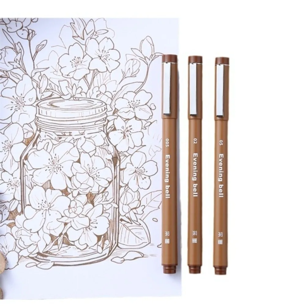 

3pcs Waterproof Art Supplies Micron Pen Fine Line Needle Point Ink Marker Pen Pigment Based Fine Line Markers Art