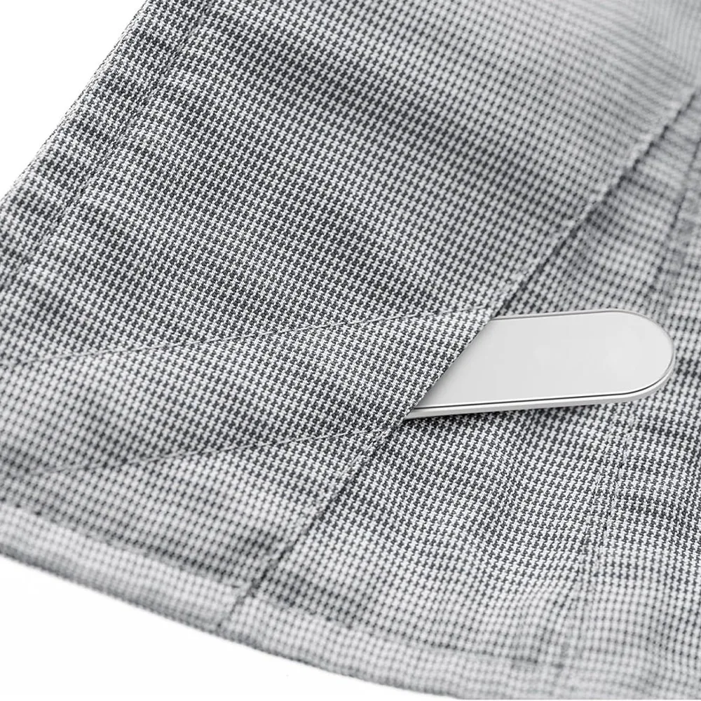 6 قطعة الفولاذ المقاوم للصدأ الياقة المغناطيسية يبقى للرجل طوق دعم رجال الأعمال قميص العظام تثبيت إدراج ثابت مع صندوق