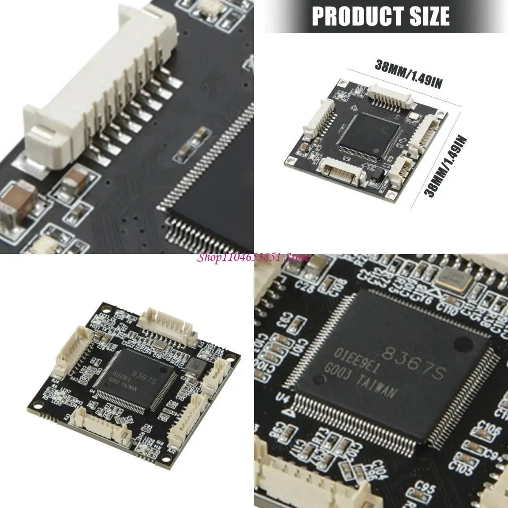 diy愛好家および初心者向けのプラグアンドプレイ4ポート10-100-1000mbpsギガビットイーサネットスイッチモジュール