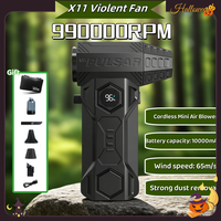 X11Pro MAX Turbo Jet Blower 990000RPM Powerful Air Blower Brushless Motor Turbo Fan Wind Speed 75m/s 10000mAh strong breeze