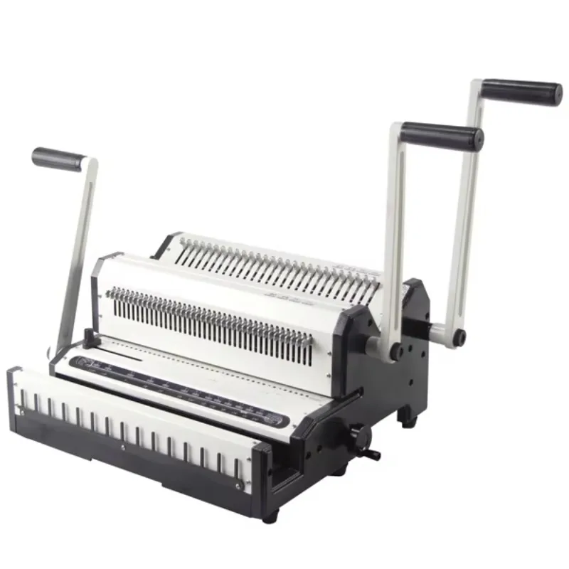 Manual multifunction wire 3/1 and wire 2/1 paper wire-o binding machine