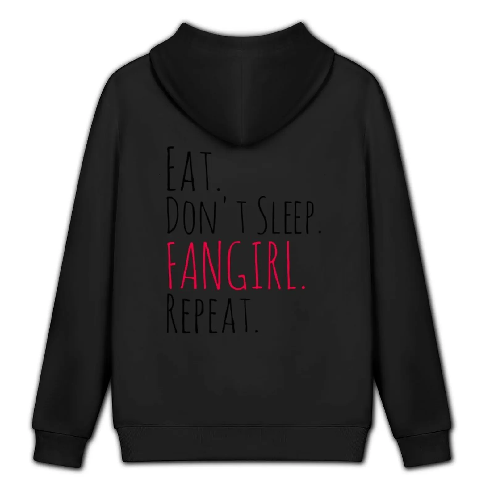 EAT DON'T SLEEP FANGIRL REPEAT Толстовка мужская одежда эстетичная зимняя мужские Фото №5