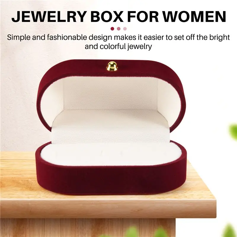 Velvet Silk Pair Ring Box Wedding Ring Box Single Ring Box Wedding Proposal Farewell Jewelry Box B