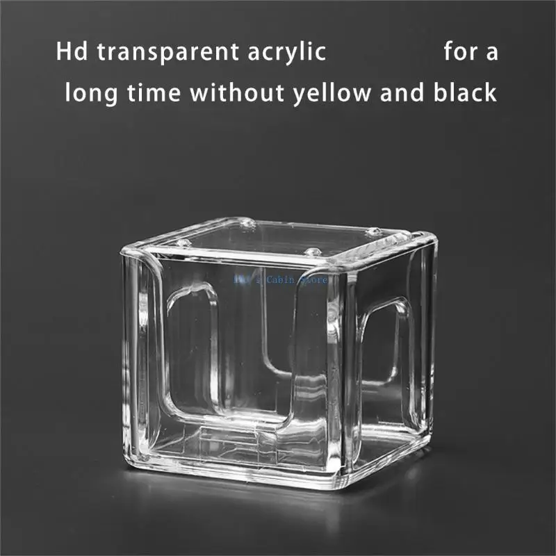 

XXFC Acrylic Antifouling Billiard Chalk Powder Box Clear Billiard Chalk Storage Case Portable Chalk Protections Storage Box