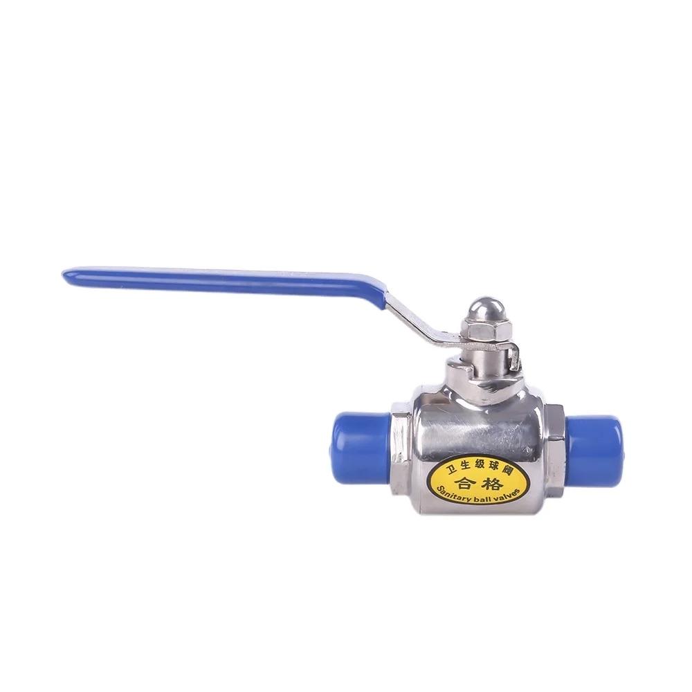 SS304 SS316L Sanitary Grade Stainless Steel Tri Clamp Heavy Model Two Way Straight Ball Valves for the Oil and  Industry